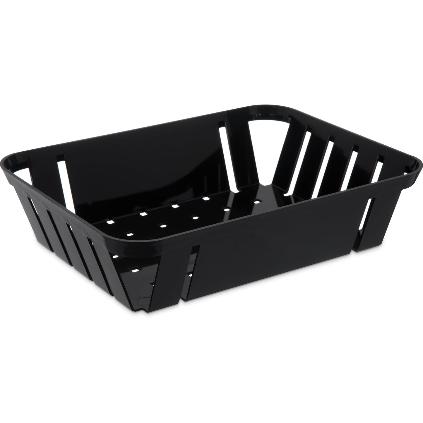 Carlisle 4403103 10.5" x 8.0" x 2.5" Black ABS Munchie Baskets