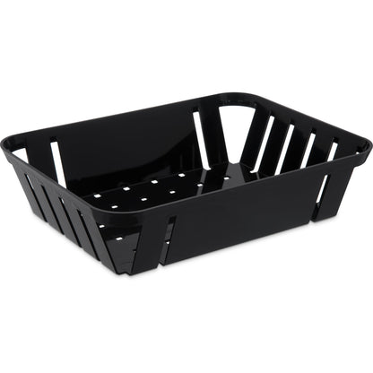 Carlisle 4403103 10.5" x 8.0" x 2.5" Black ABS Munchie Baskets