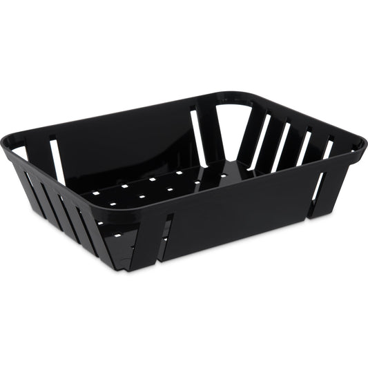 Carlisle 4403103 10.5" x 8.0" x 2.5" Black ABS Munchie Baskets