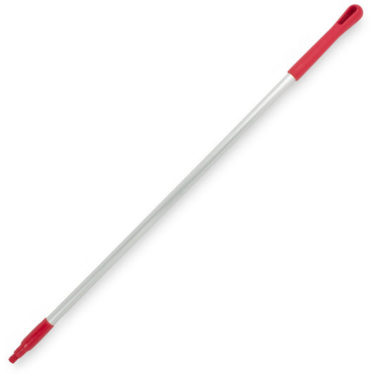 Carlisle 40216EC05 48" Red Natural Aluminum Handle with Color-Coded Tip and Hang Up Cap