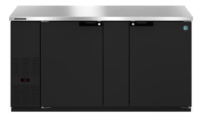 Hoshizaki BB69 Two Section Stainless Steel Back Bar Back Bar, Solid Doors Refrigerator