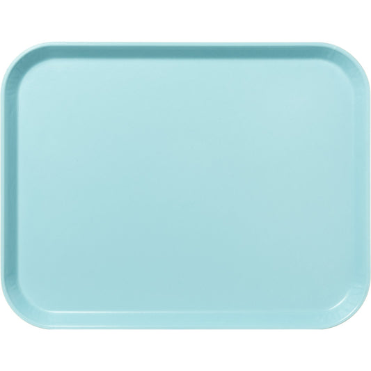 Carlisle 1814FG013 18" x 14" Ice Blue Glasteel Fiberglass Tray
