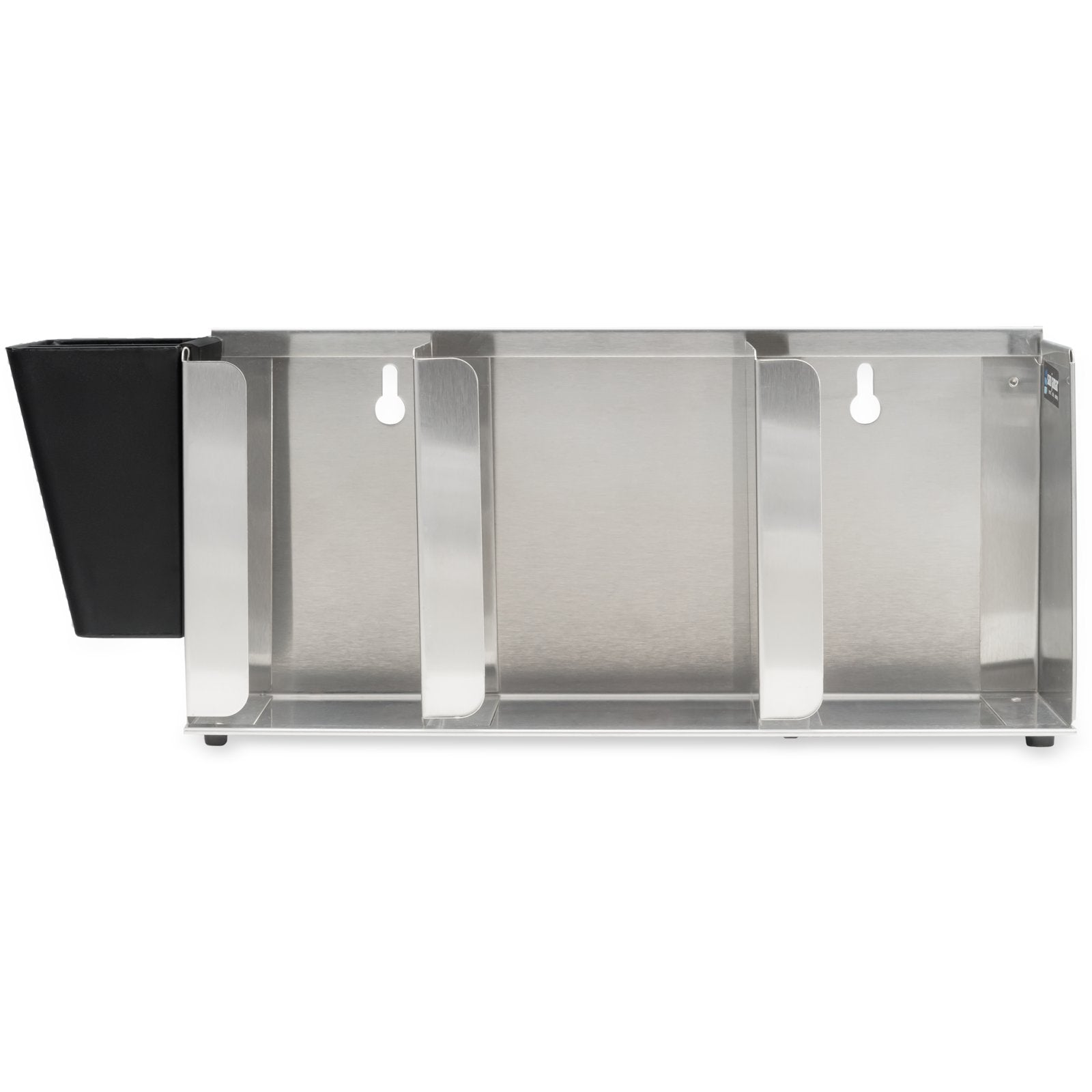 San Jamar L1014 Silver 3 Stack Stainless Steel Adjustable Lid Organizer