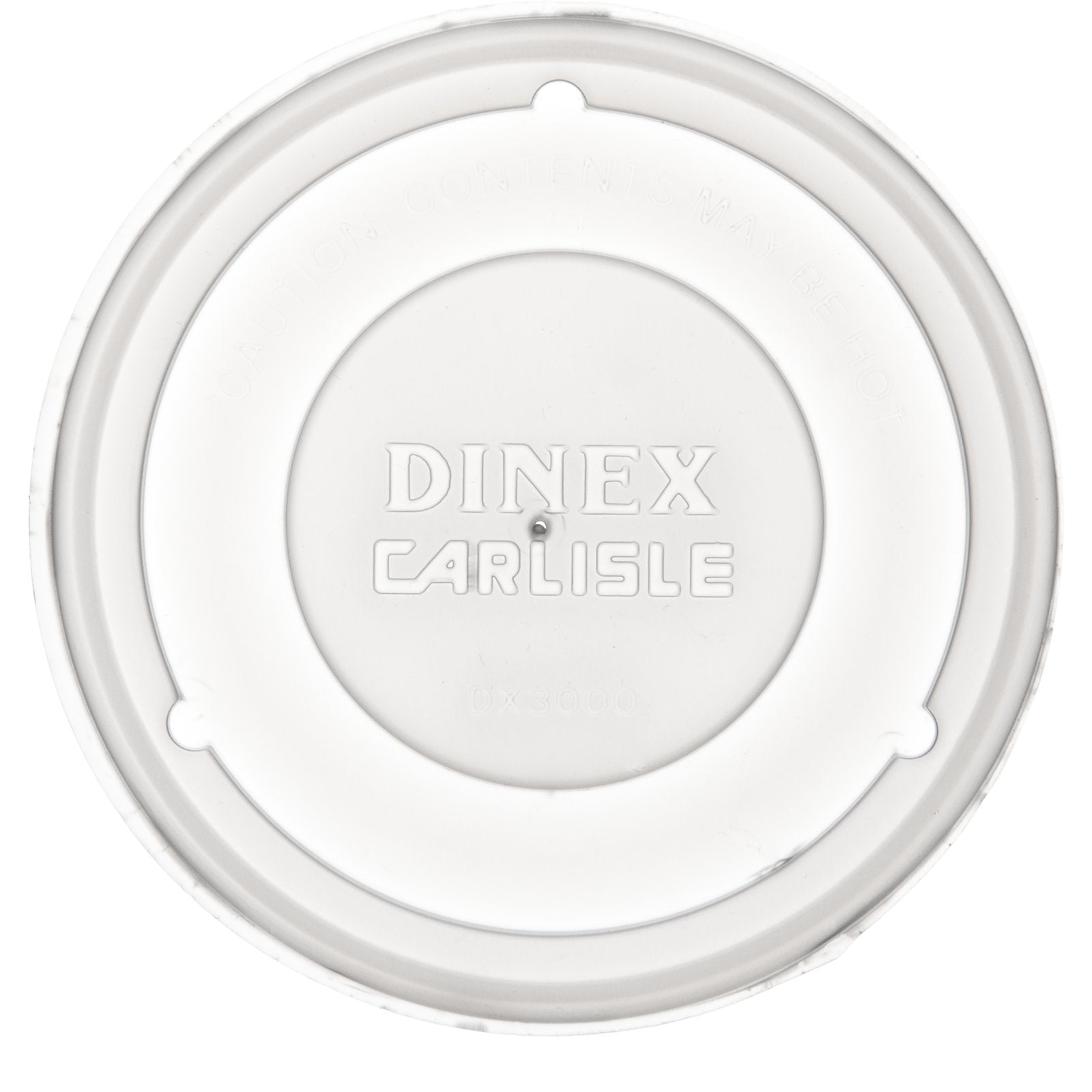 Dinex DX30008714 3.5" Translucent Turnbury Mug & Bowl Lid (1500/cs)