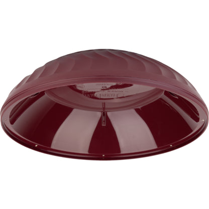 Carlisle DX340061 10"Dia Cranberry Polypropylene Turnbury Insulated Dome
