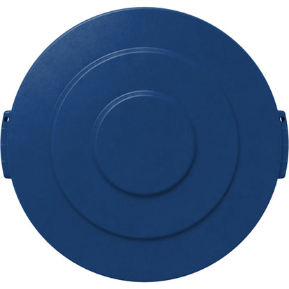 Sparta 84101114 10 Gallon Blue Round Polyethylene Bronco Waste Bin Trash Container Lid