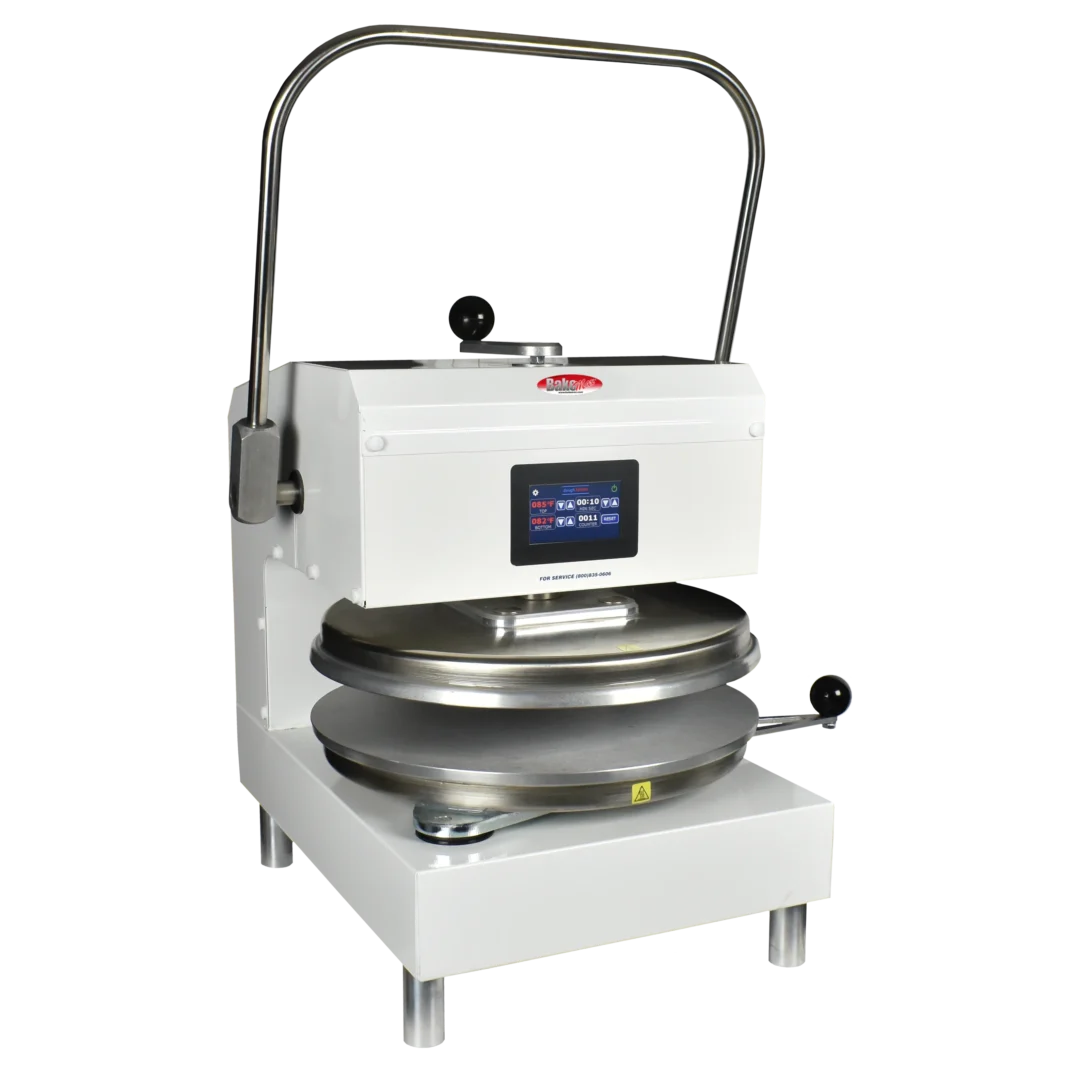 BakeMax BMTXM218W Countertop Manual Swing Away Dual Heat Dough Press