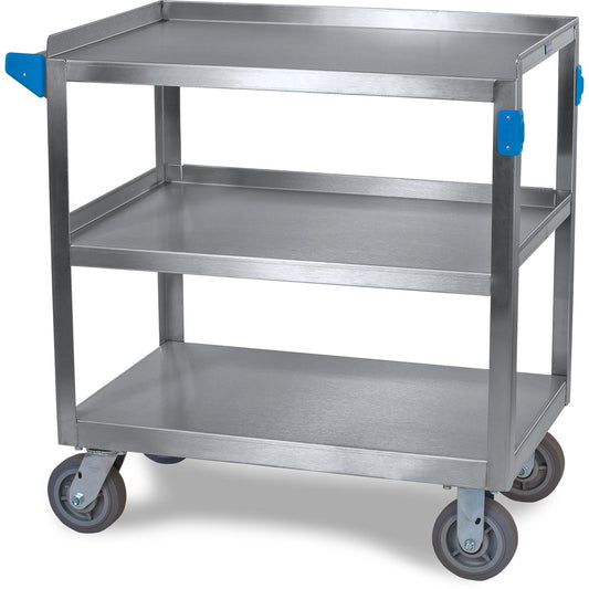 Carlisle UC7032133 21" x 33" 3 Shelf Stainless Steel Utility Cart