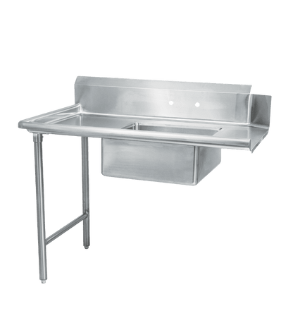 Thorinox TSDT-3030-L 30" x 30" Soiled Dish Table - Left - Stainless Steel Basket Included