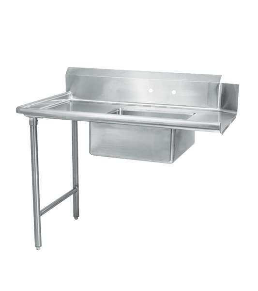 Thorinox TSDT-3030-L 30" x 30" Soiled Dish Table - Left - Stainless Steel Basket Included