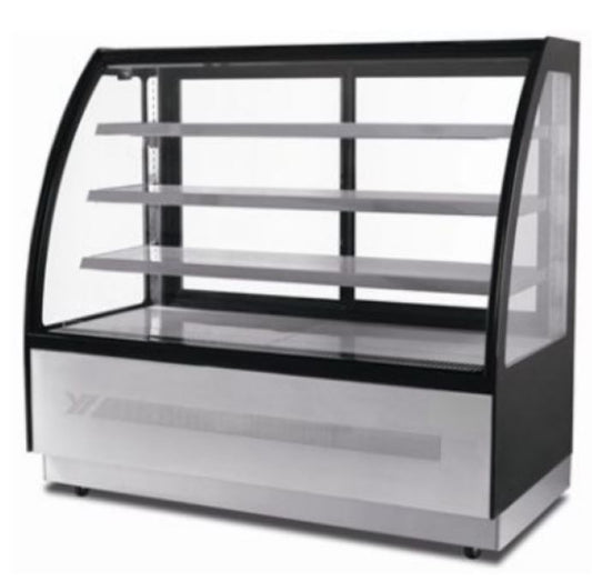 Cardinal WDF127D 48" Wide Curved Glass Refrigerated Display Case