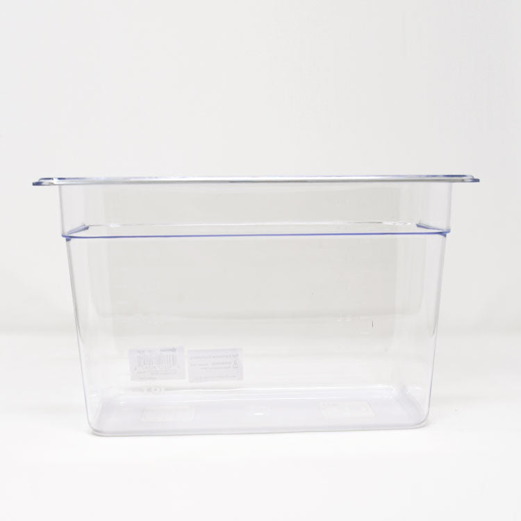 Omcan 80057 1/3-size Clear Polycarbonate Food Pan with 7 7/8" Deep