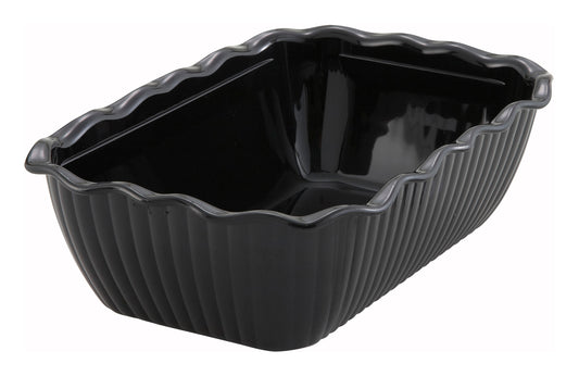 Winco CRK-10K 10" x 7" x 3" Black Deli Crock
