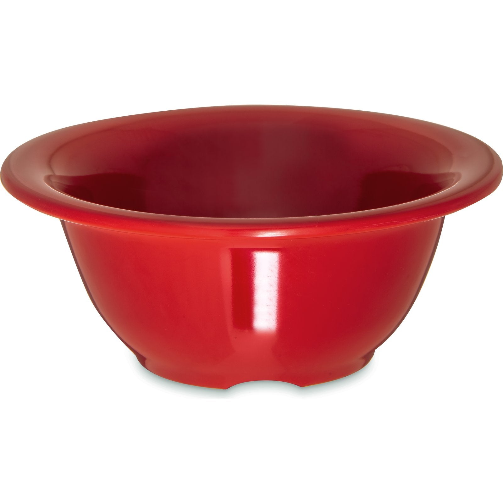 Carlisle 3303805 10 oz Red Sierrus Melamine Rimmed Nappie Bowl