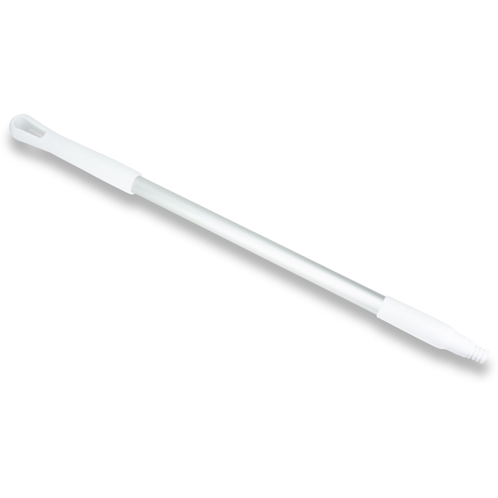 Carlisle 40246EC02 30" White Natural Aluminum Handle with Color-Coded Tip and Hang Up Cap
