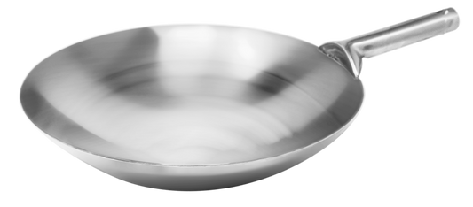 Omcan 47542 16" Stainless Steel Mandarin Wok, Welded Joint