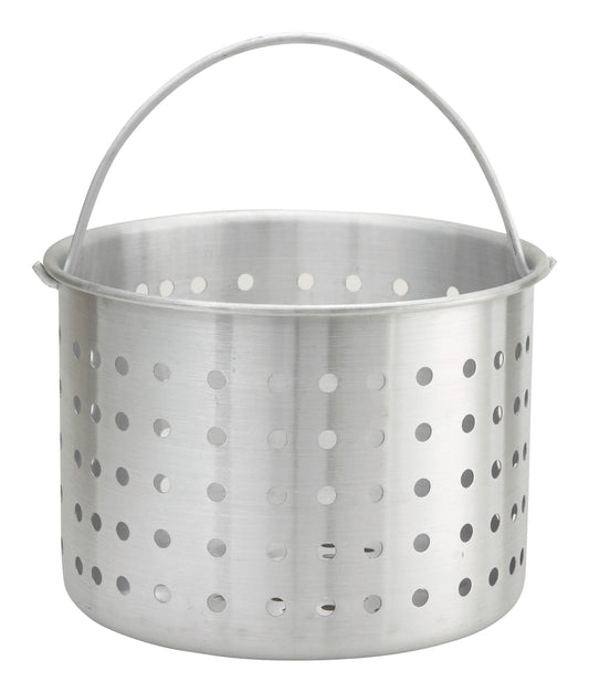 Winco ALSB-32 32 Qt. Aluminum Steamer Basket for 32 Qt Stock Pot