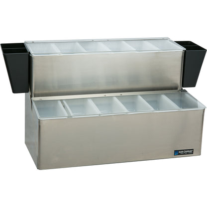 San Jamar B6766L 12 Pint Stainless Steel EZ-Chill Garnish Centers