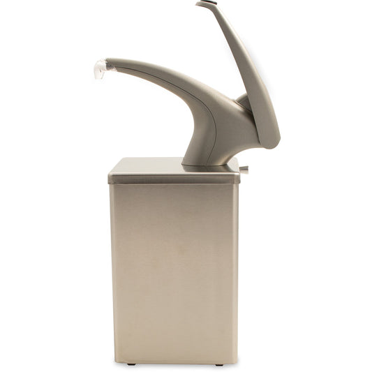 San Jamar P4800 Silver FrontLine Pump Countertop Box