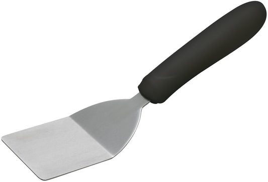 Winco TKP-30 Black Polypropylene Handle Mini Turner w/ Offset, 2" x 2-1/4" Blade