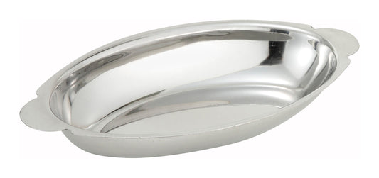 Winco ADO-12 12 oz. Stainless Steel Augratin Dishes