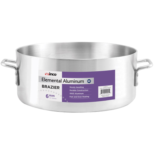 Winco ALBH-35 35 Qt. Elemental Aluminum Brazier