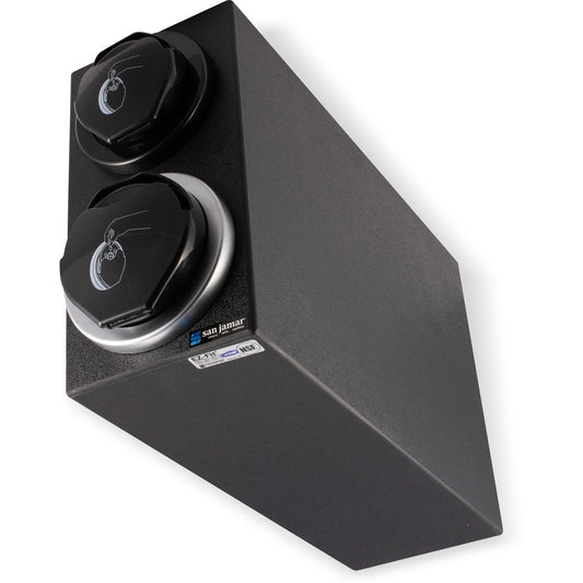 San Jamar L2912BK Black EZ-Fit Lid Dispenser L2200C and L2400C Trim Rings Cabinet