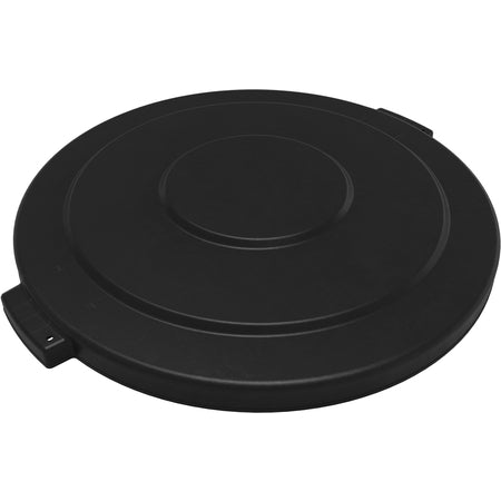 Sparta 84105603 55 Gallon Black Round Polyethylene Bronco Waste Bin Trash Container Lid