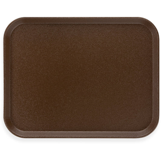 Carlisle 1814GR2076 18" x 14" Brown Rectangle Griptite 2 Tray