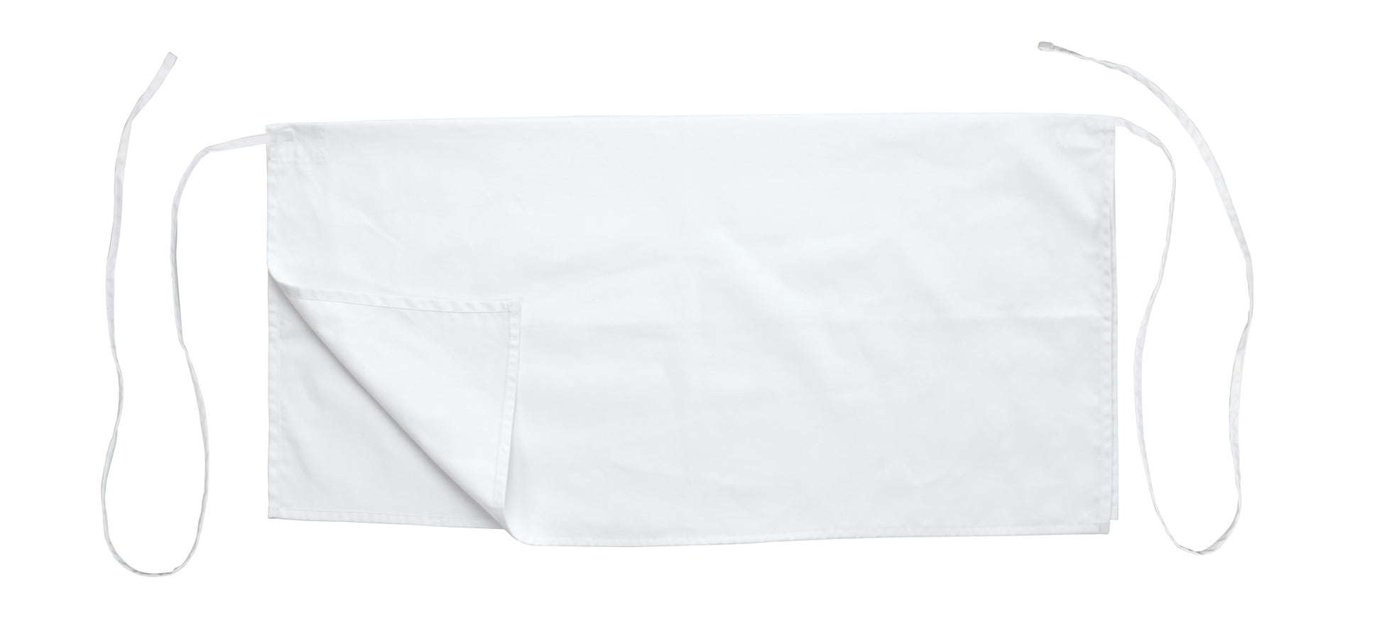 Winco WA4-3417W 34"x17" White Four-Way Apron