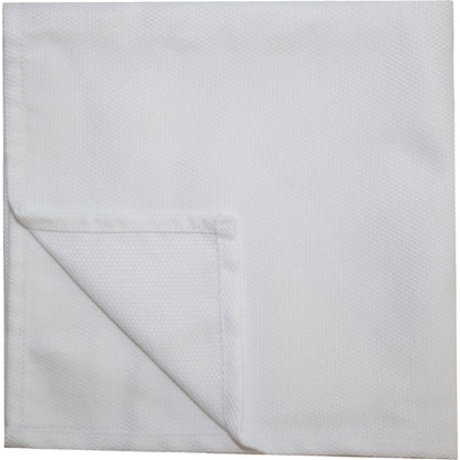 Snap Drape 54432020NH010 20" x 20" White Milan Birdseye Napkin