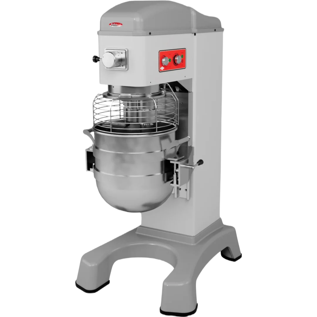 BakeMax BMMK80 80 Quart Floor Model Euro-Style Planetary Mixer with Automatic Bowl Lift