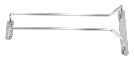 Winco GHC-10 10" Chrome-Plated Wire Glass Hanger, Single Channel