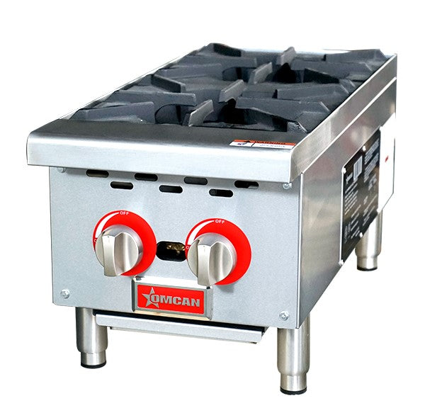 Omcan 47379 12" Two Burner Hot Plate