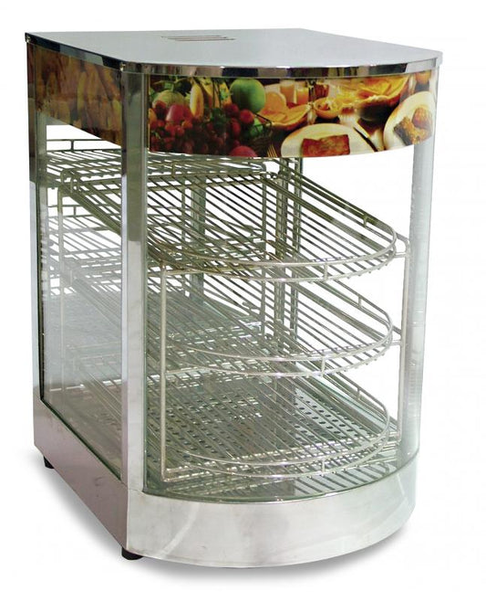 Omcan 21829 14-inch Curved Glass Display Warmer
