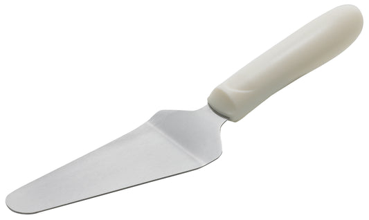 Winco TWP-51 White Polypropylene Handle Pie Server w/ Offset, 4-5/8" x 2-3/8" Blade