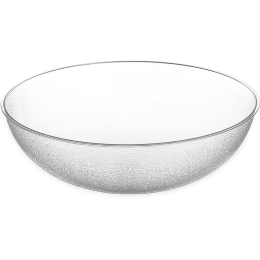 Carlisle 722307 33 Qt Clear Round Polycarbonate Pebbled Bowl