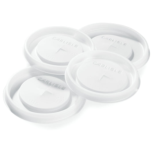 Carlisle 5812L30 Translucent Disposable Lid Fits for 5812 12oz Tumbler (1000/cs)