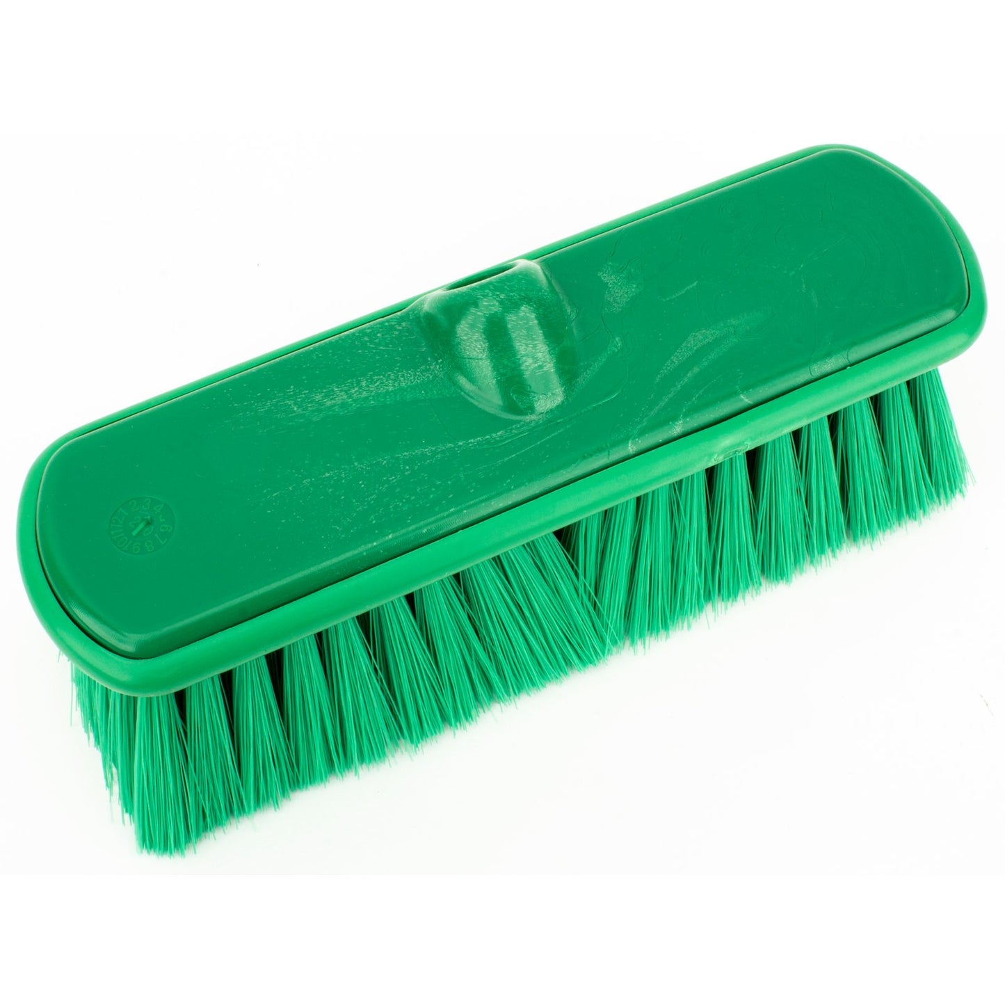 Carlisle 40050EC09 9.5" Green Color Coded Flo-Thru Brush with Protective Bumper