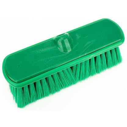 Carlisle 40050EC09 9.5" Green Color Coded Flo-Thru Brush with Protective Bumper