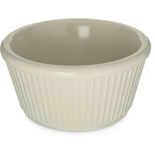 Carlisle S287-842 4 oz Bone Melamine Smooth Ramekin - Cash & Carry (12/st)