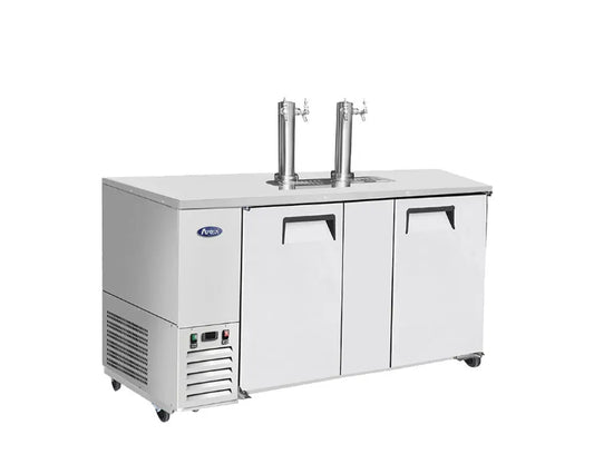 Atosa MKC68GR 68" Double Stainless Steel Draft Beer Coolers