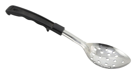 Winco BHPN-11 11" Stainless Steel Perforated Basting Spoon with Plastic Handle