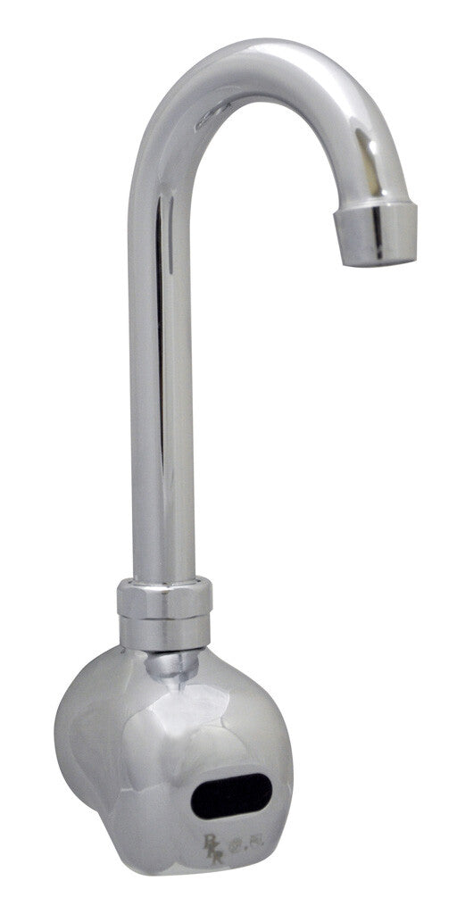 BK Resources BKF-SEF-3G Chrome-Plated Brass Electronic Faucet W/ 3-1/2" Gooseneck Spout