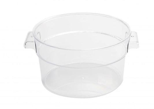 Omcan 80226 2 Qt Translucent Round Polypropylene Food Storage Container