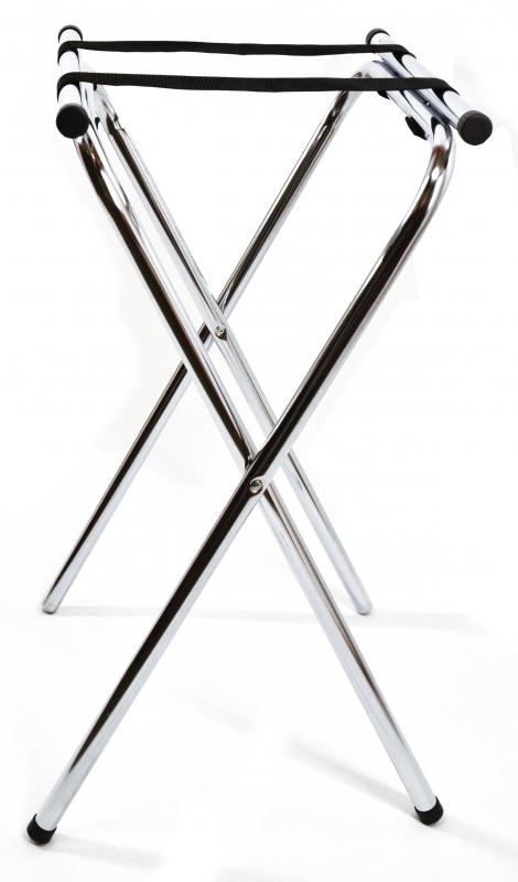 Omcan 39617 31-inch Double Chrome-Plated Bar Folding Tray Stand