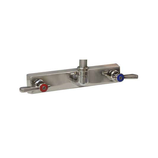 BK Resources EVO-8SM-XX Stainless Steel Evolution 8" C/C Splash Mount Faucet, Body Only