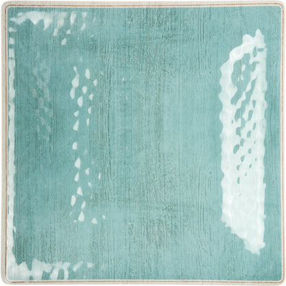 Carlisle 6402215 10.5" Aqua Grove Melamine Square Plate