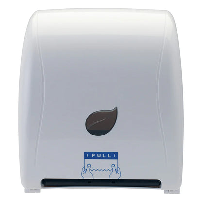 Winco TDAC-8W White Pur-Clean Auto Cut Roll Towel Dispenser