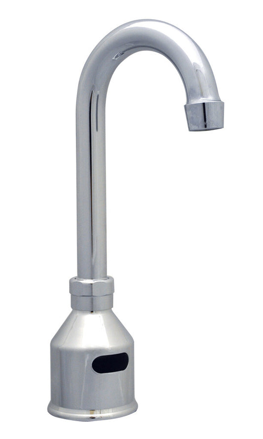 BK Resources BKF-DEF-3G Chrome-Plated Brass Electronic Faucet W/ 3-1/2" Gooseneck Spout